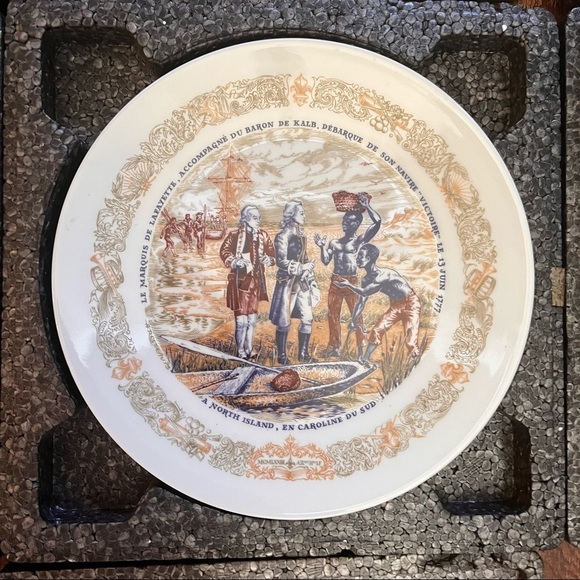 6 new in box D’ARCEAU-LIMOGES Lafayette Collectors porcelain plates 1973 - Picture 6 of 14